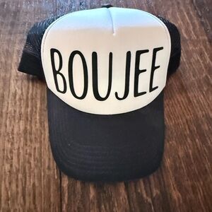 Black and White Boujee Trucker Hat